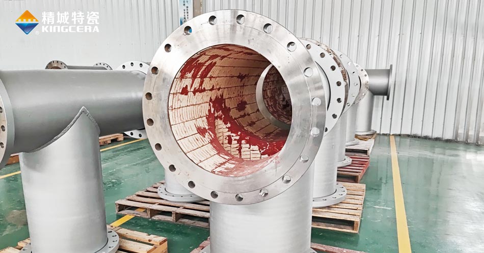 內襯燕尾陶瓷耐高溫三通管道 內襯燕尾陶瓷耐高溫三通管道